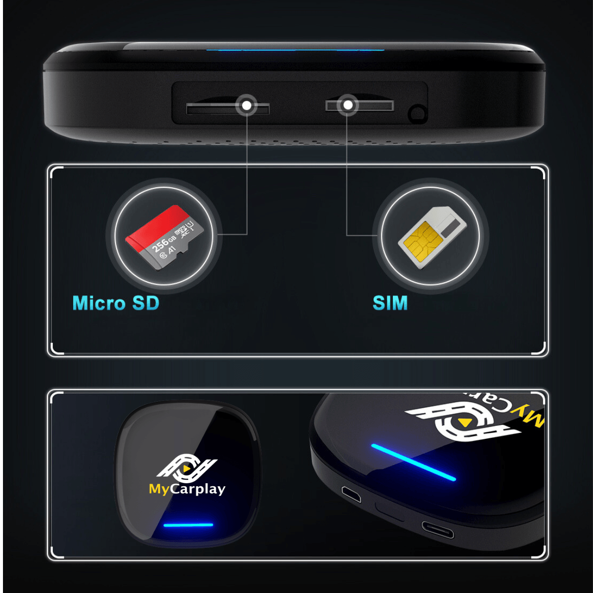 La Box 2.0 Mycarplay : CarPlay/Android Auto & Streaming Sans Fil - Mycarplay